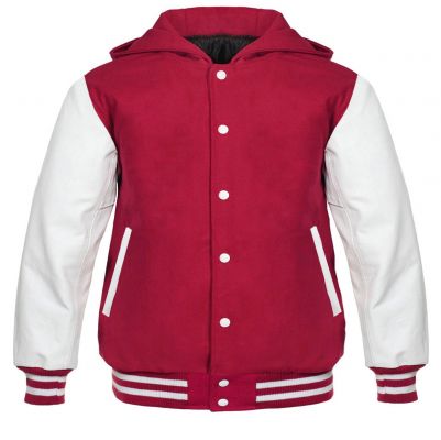 Varsity Hoody Hot pink /white